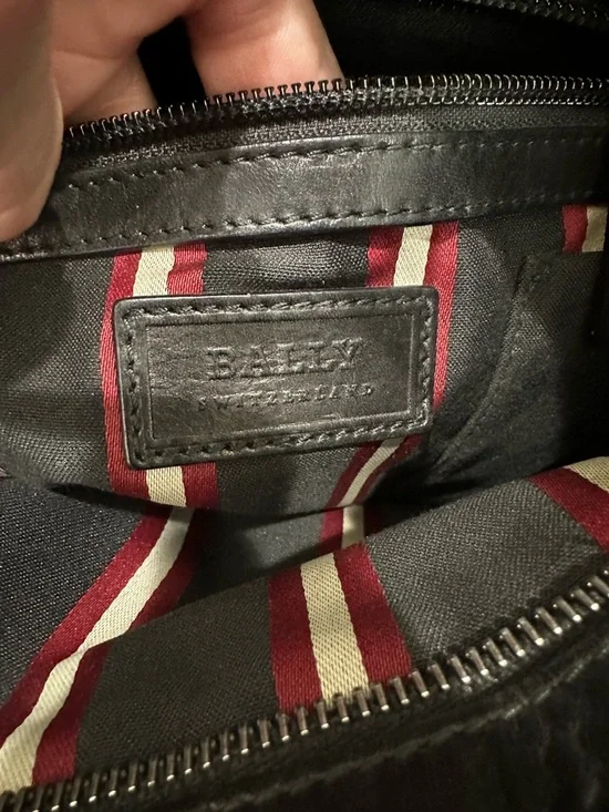 Bally Switzerland Black Leather Crossbody – Heritage Web Strap - Picture 9 of 11